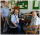 Kev Staley, Dave Thompson and Alf Fisher operating Vintage Equipment on Bomber Command Memorial Day